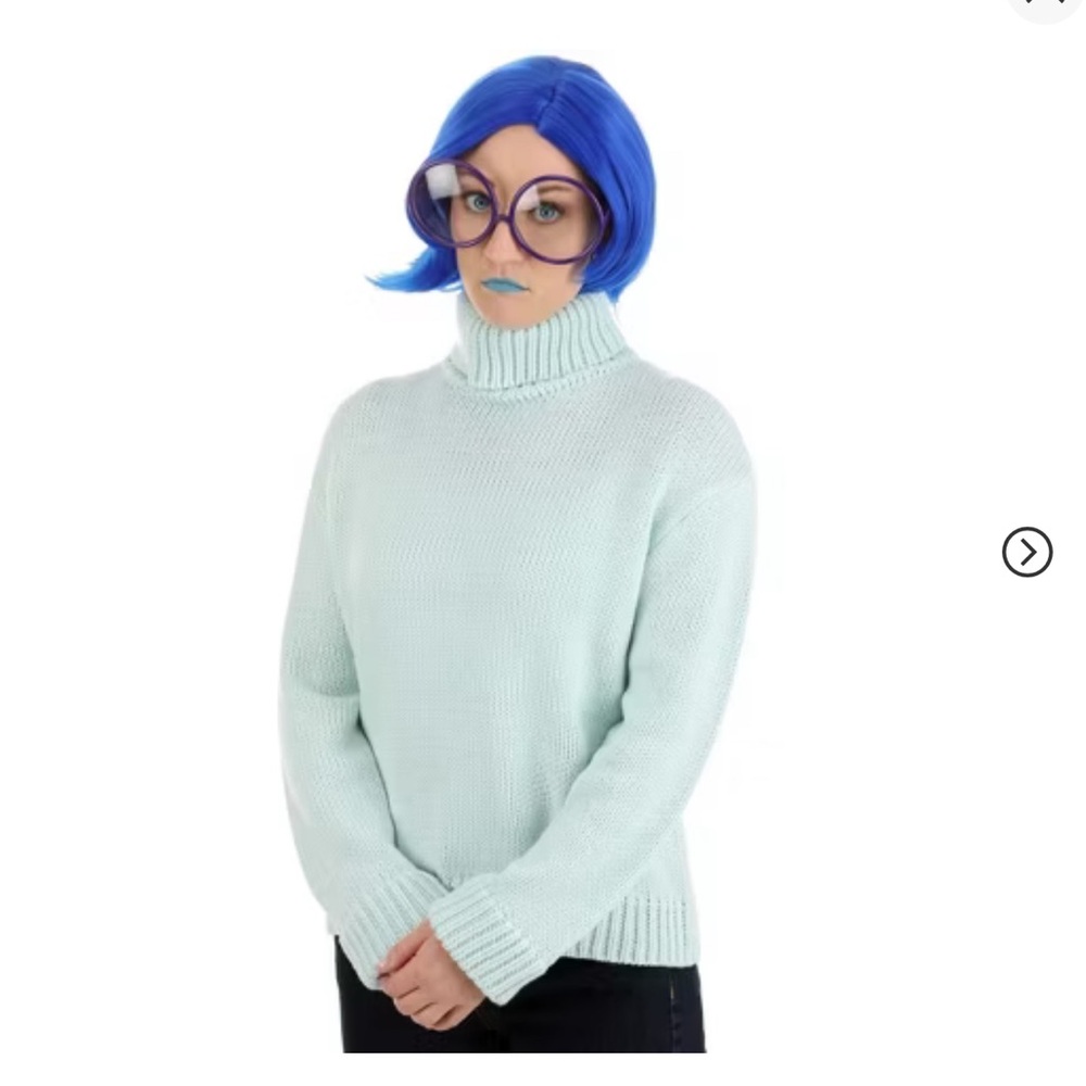PIXAR HalloweenCostumes.com Small Women Disney and Pixar Sadness Adult Costume
